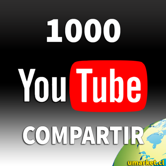 comprar 1000 compartir youtube chile reales baratos