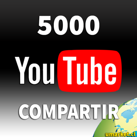 comprar 5000 compartir youtube chile reales baratos